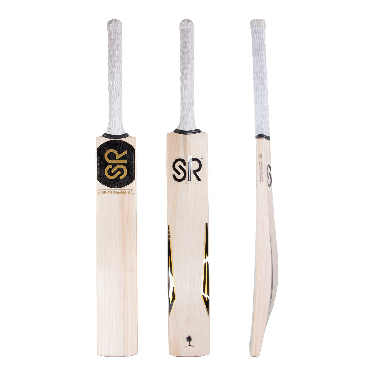 SR-72 Blackbird 2-Piece Cricket Bat - Professional Grade Willow Wood Cricket Bat for Adults - Perfect for Practice, Matches & Backyard Cricket Games