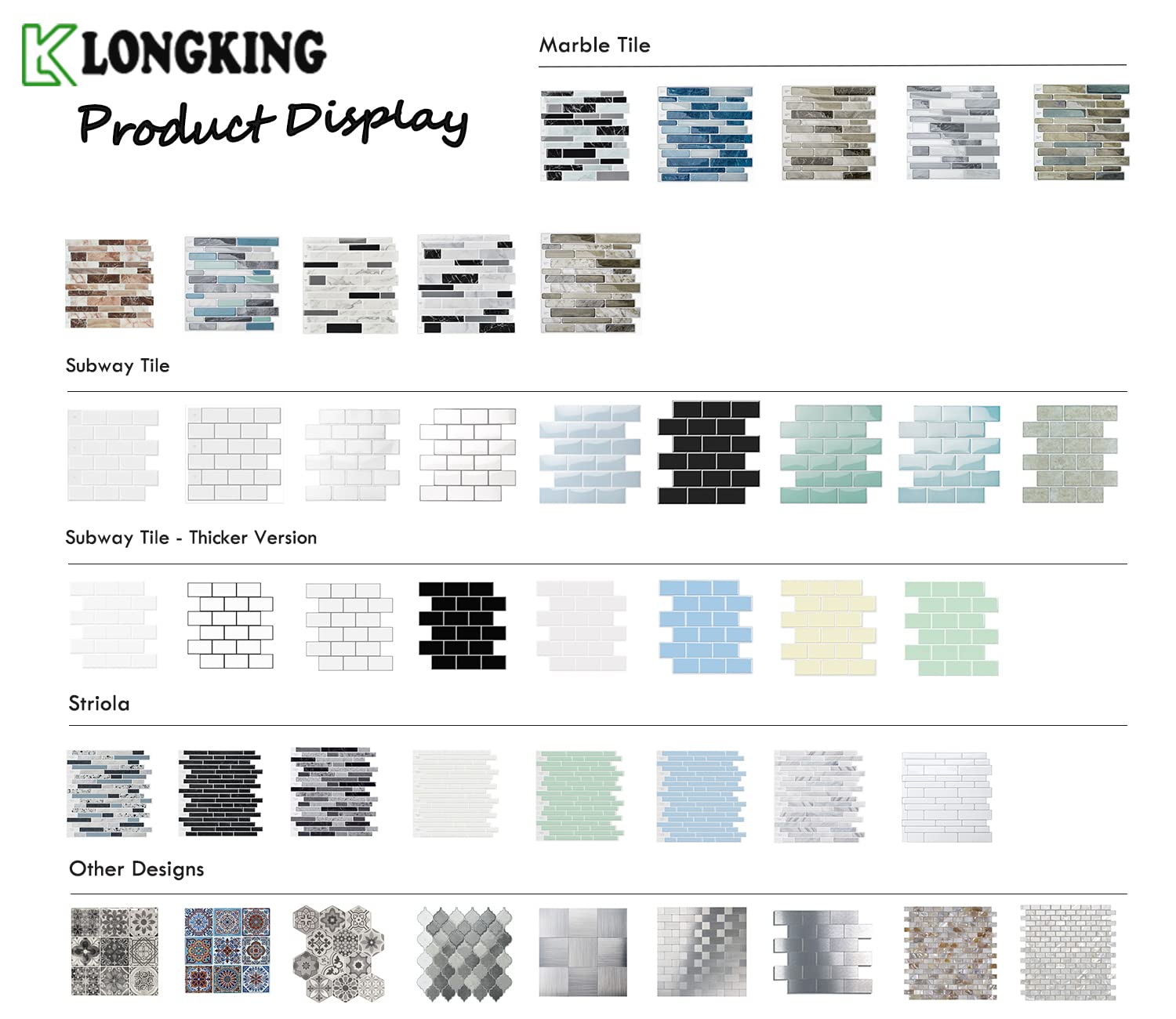 LONGKING Peel and Stick Backsplash Tile Stickers - Colorful Talavera Mexican Style Self-Adhesive Wall Tiles (10 Sheets) | Easy DIY Kitchen & Bathroom Remodeling Decor