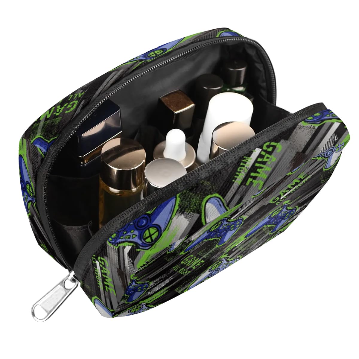 Kids Toiletry Bag for Boys - Small Waterproof Gamer Gamepad Cosmetic Travel Bag for Toddlers | Perfect for Weekend Trips, Sleepovers & Family Vacations