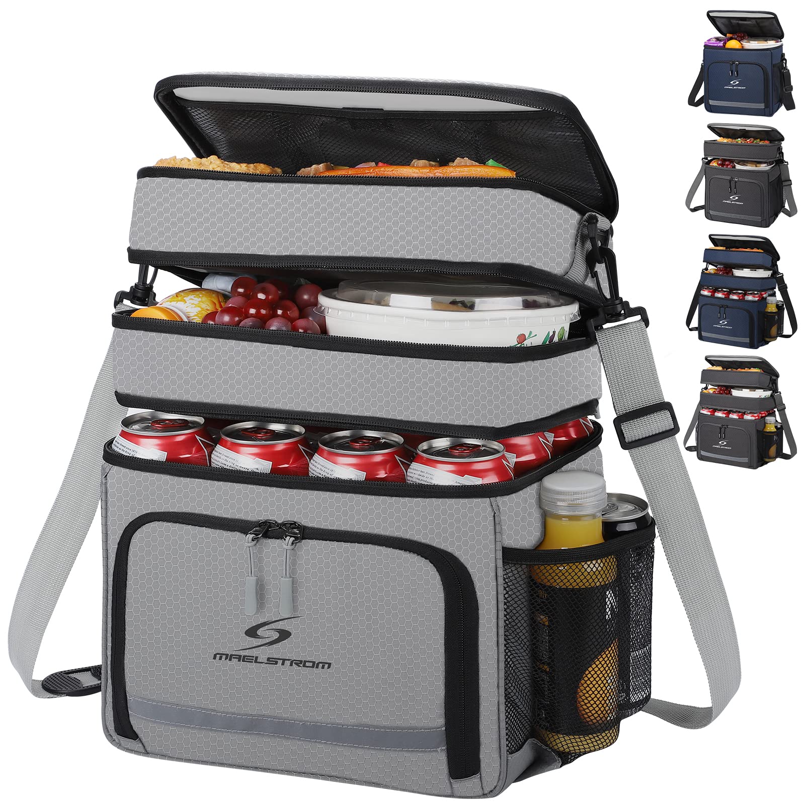 Insulated Leakproof Lunch Cooler Bag for Men & Women - Maelstrom Lunch Box for Work, School, Office, Picnic & Outdoor Activities