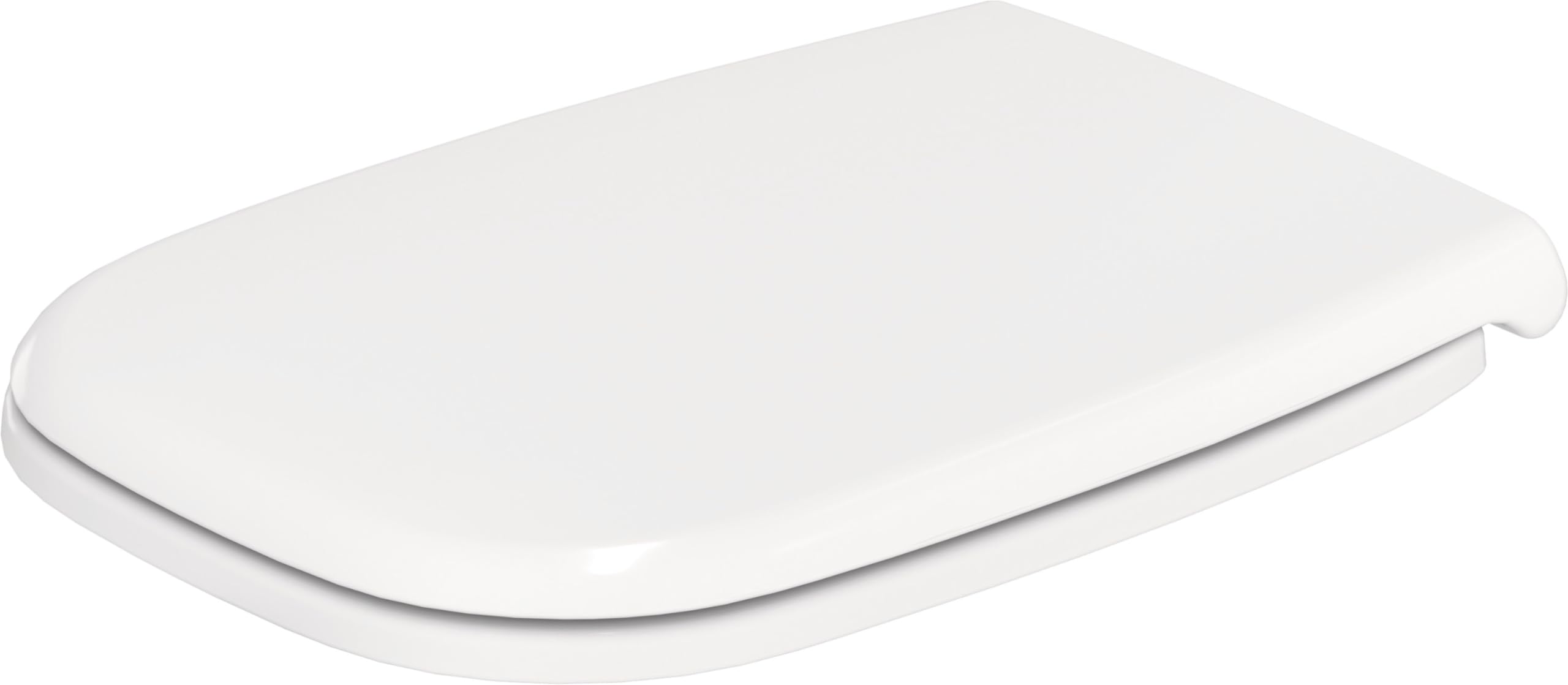 Duravit 0062090096 D-Code Toilet Seat and Cover - Soft Close, Easy Installation, Universal Fit for Bathroom Upgrade