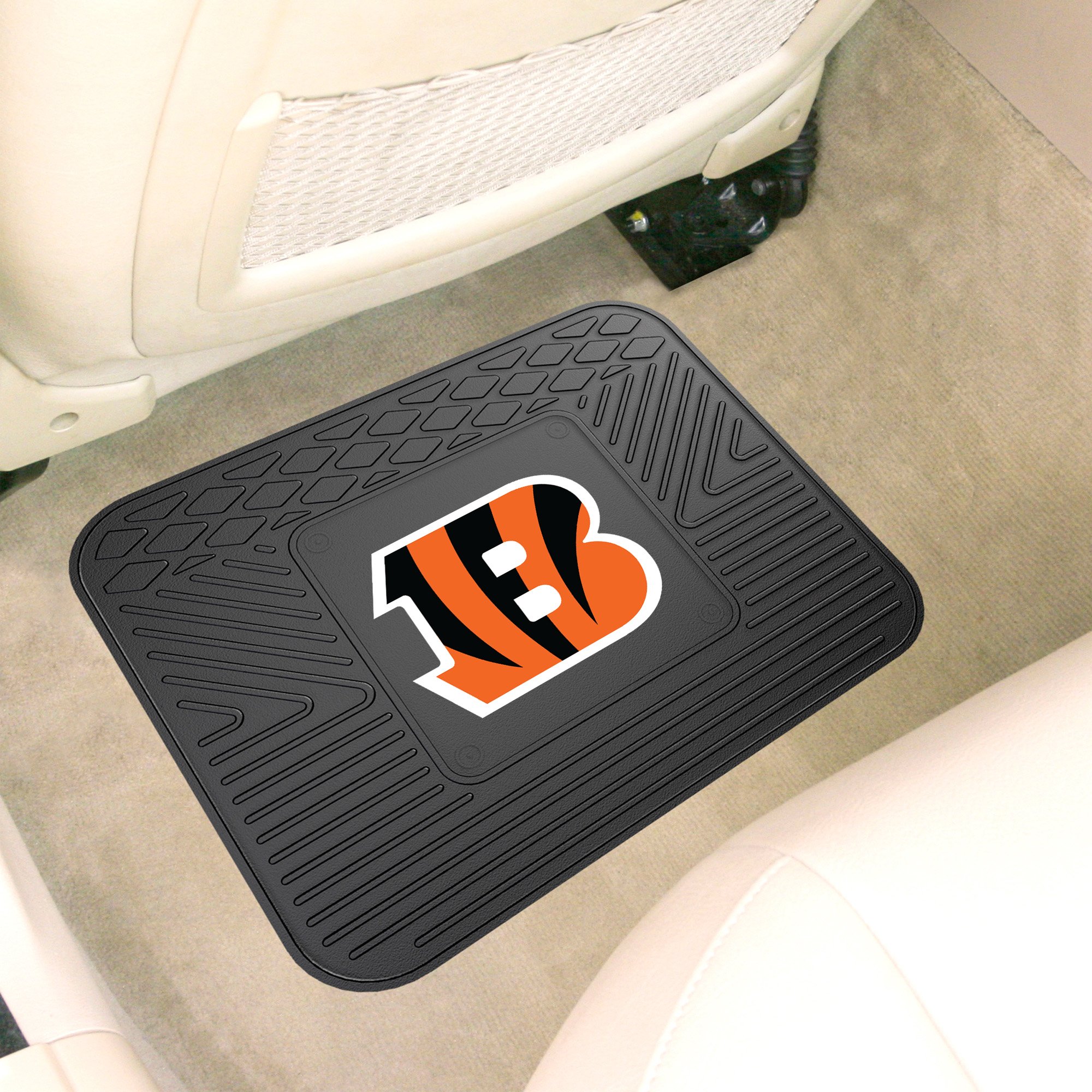 Fan Mats 9978 NFL Cincinnati Bengals Utility Mat - Durable Non-Slip Floor Mat for Home, Office, Garage & Tailgating - Perfect for Football Fans & Sports Decor