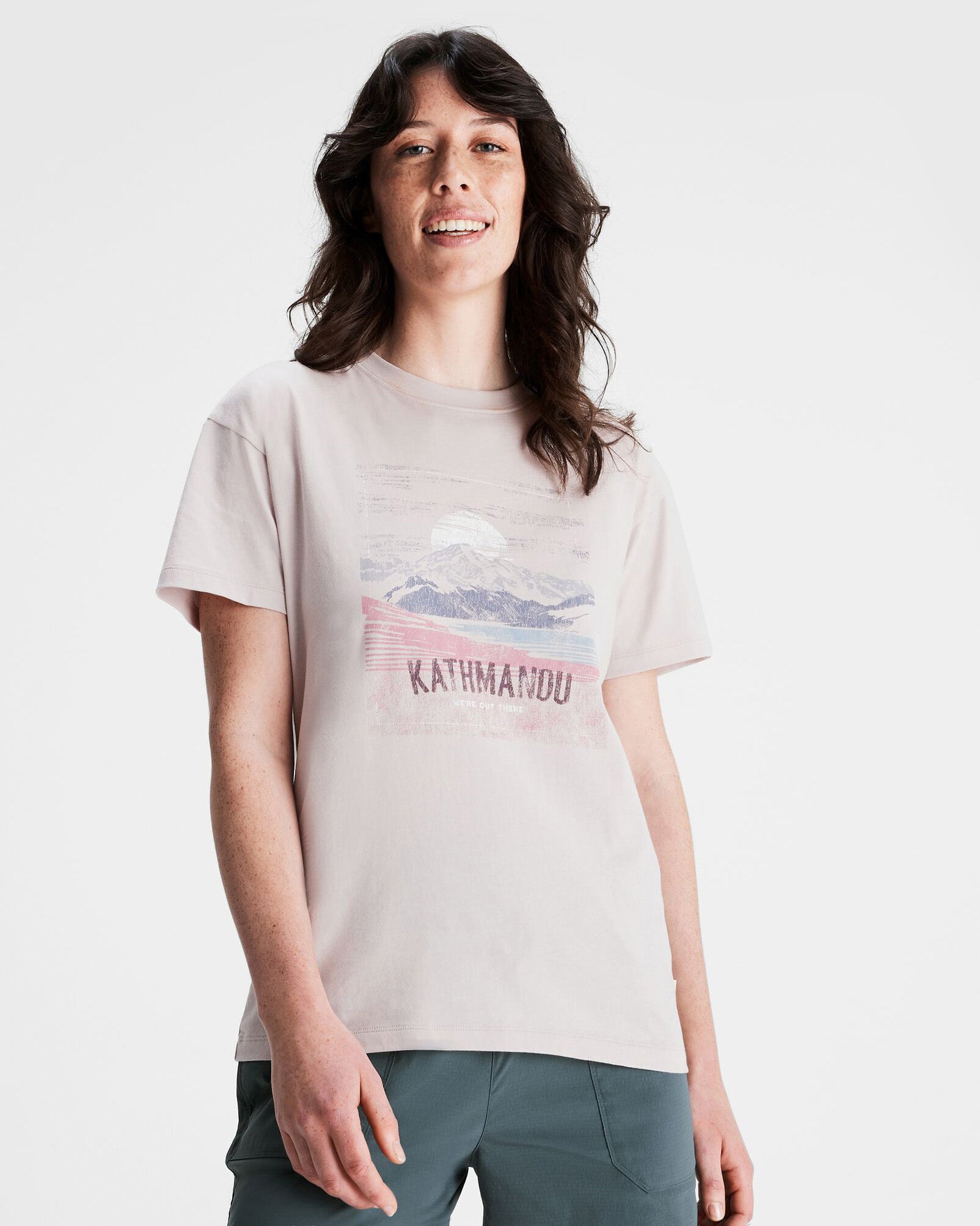 Women's Mt Cook Organic Cotton T-Shirt - Soft & Eco-Friendly Dove Print Tee for Casual Wear & Everyday Comfort