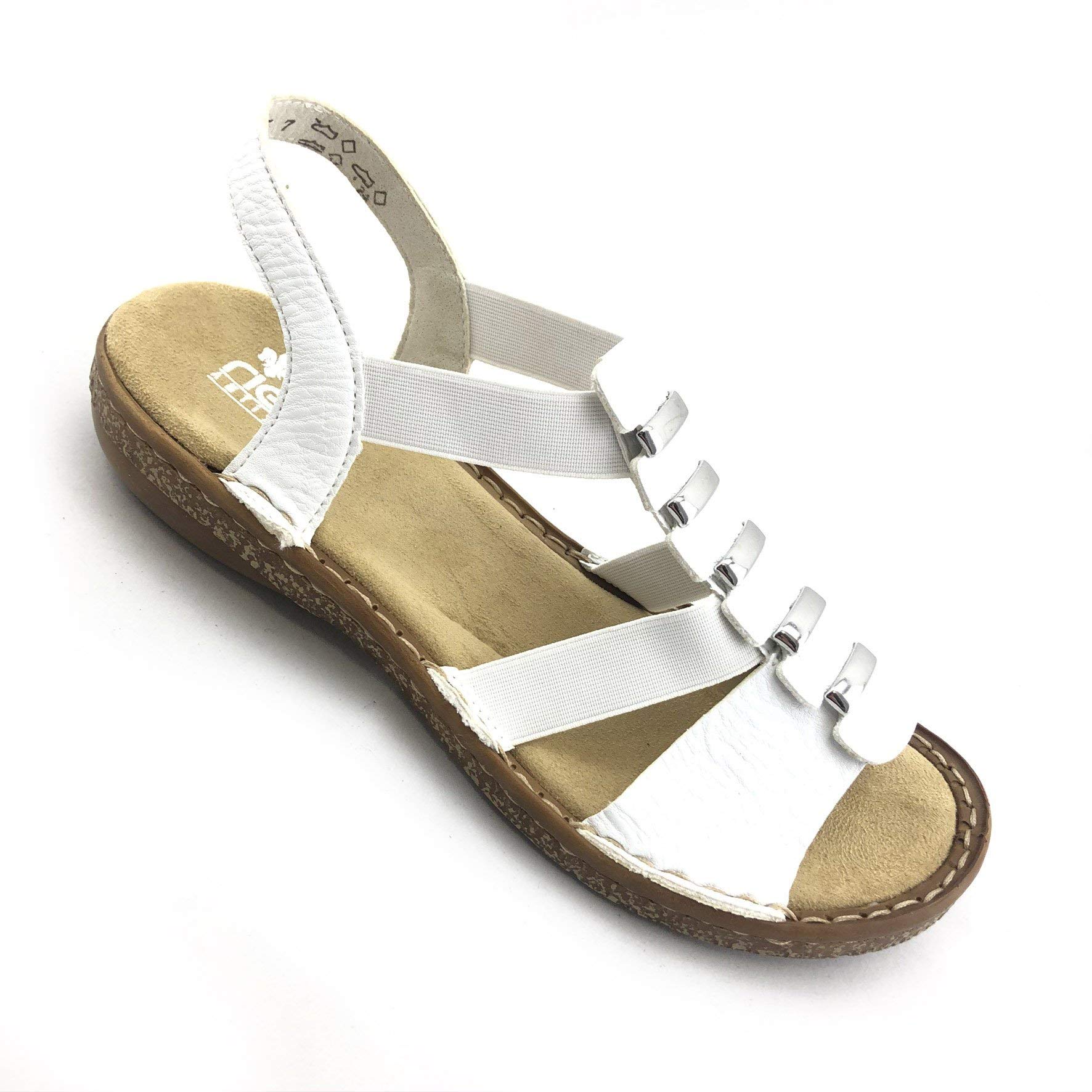 Rieker Women's Comfortable Open Toe Sandals - Breathable Summer Casual Shoes for Walking, Beach & Outdoor Activities