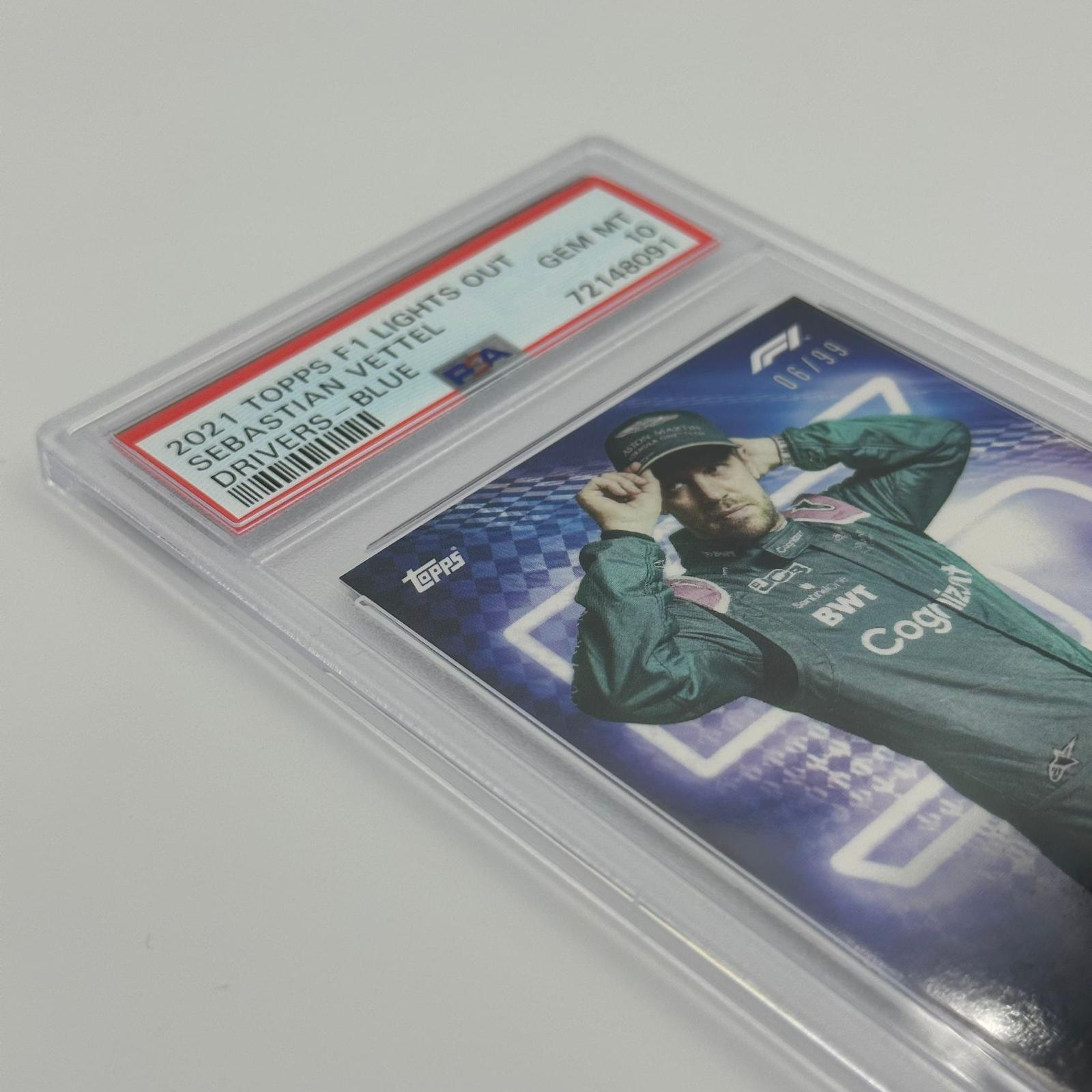 PSA 10 Graded 2006 Sebastian Vettel Blue Parallel Racing Card - Perfect for F1 Collectors & Sports Memorabilia Displays