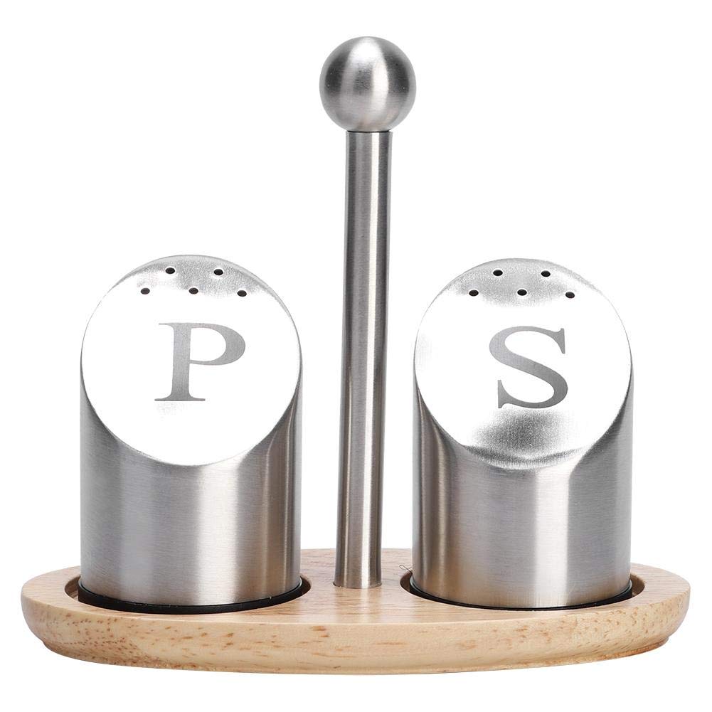 Premium Stainless Steel Spice Jar Set - 6-Piece Kitchen Spice Organizer with Lids & Labels for Salt, Pepper, Seasonings | Perfect for Pantry, Countertop & Cooking Organization