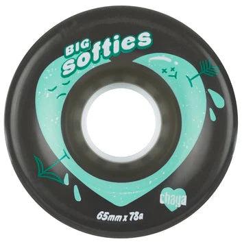 Chaya Big Softie 65mm Wheels 4pk - Premium Soft Skateboard Wheels for Smooth Rides - Perfect for Cruising, Longboarding & Street Skating