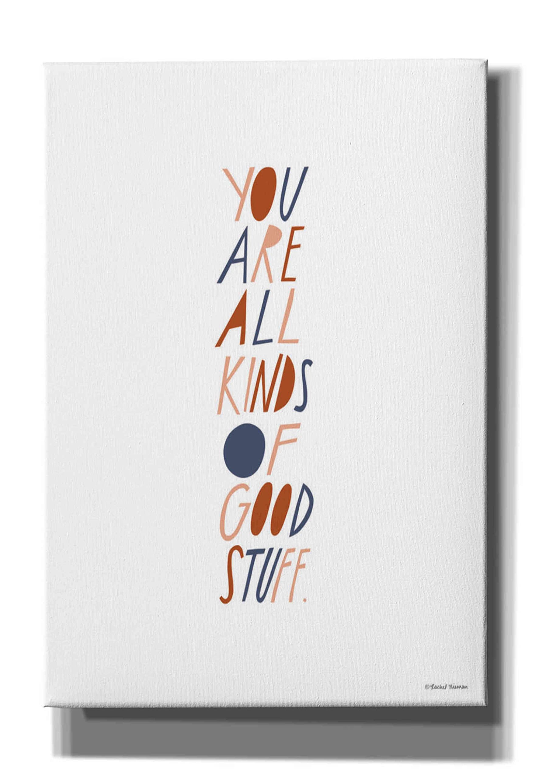 Epic Graffiti 'Good Stuff' by Rachel Nieman - Premium Giclee Canvas Wall Art Print 18x26 Inches - Modern Urban Decor for Living Room, Bedroom & Office
