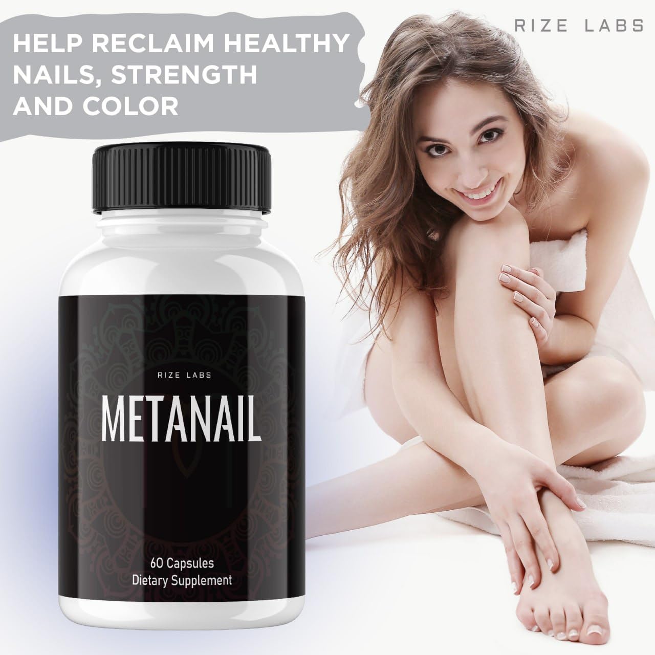 Metanail Capsules - Natural Nail Health Supplement for Stronger, Healthier Nails with Improved Color | Supports Nail Growth & Repair for Beautiful Hands and Feet