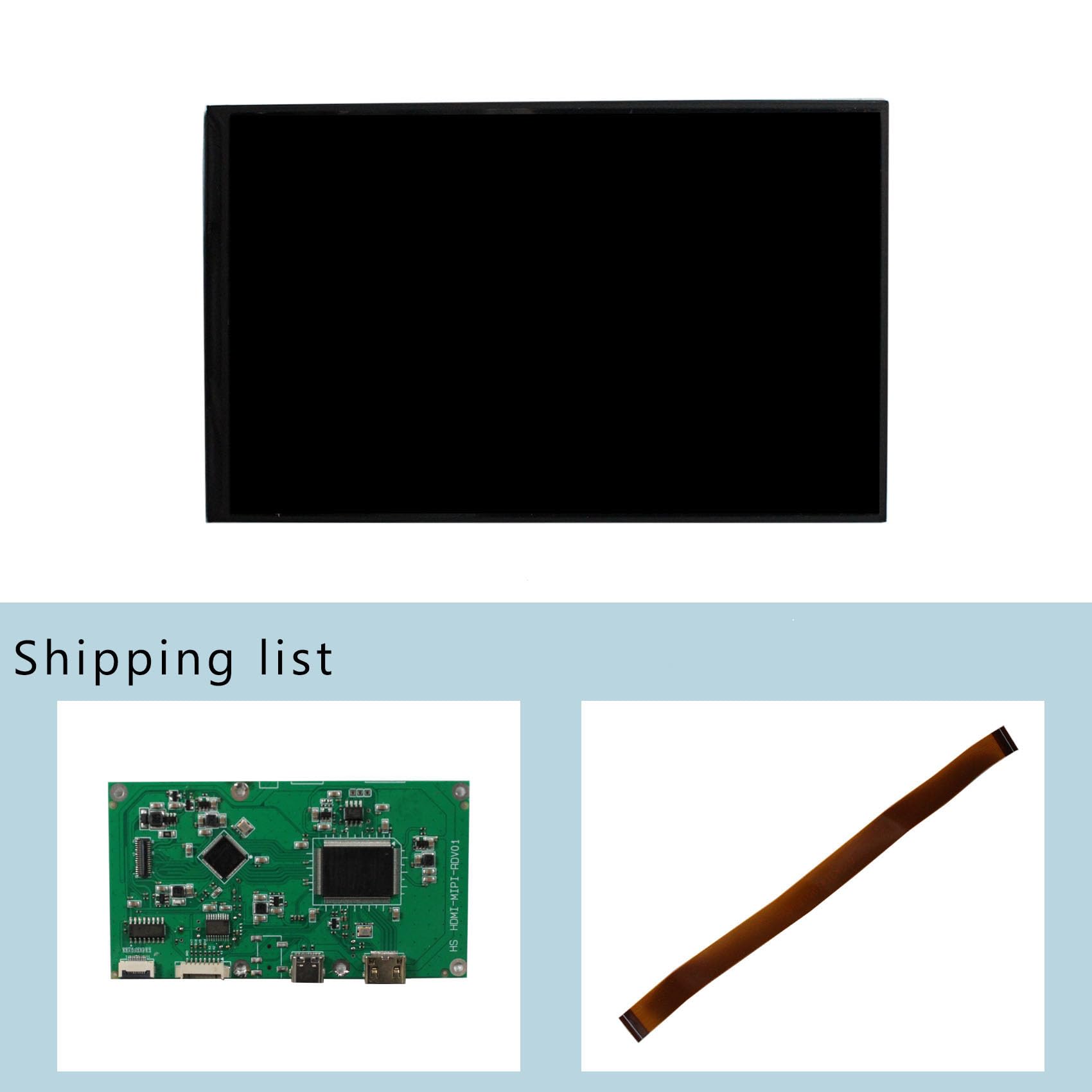 VSDISPLAY 7 Inch IPS LCD Screen 800x1280 Resolution 350nit Brightness with Mini HDMI Controller Board - Perfect for Raspberry Pi, DIY Projects and Digital Signage Displays