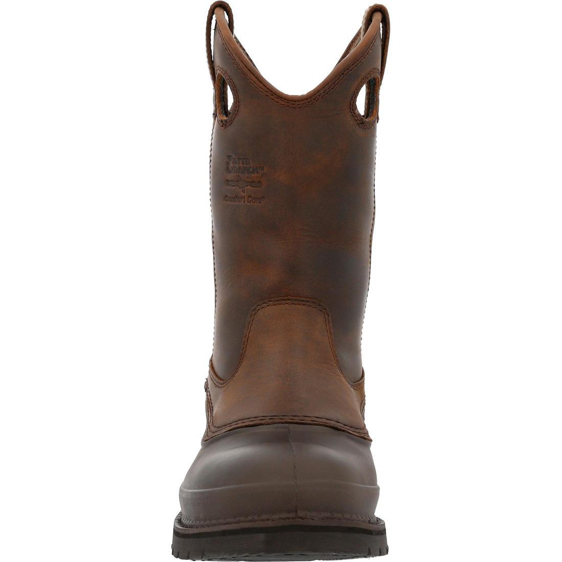 Muddog Wellington Work Boots for Men - Waterproof Steel Toe Safety Boots with Slip Resistance - Ideal for Construction, Farming & Outdoor Work