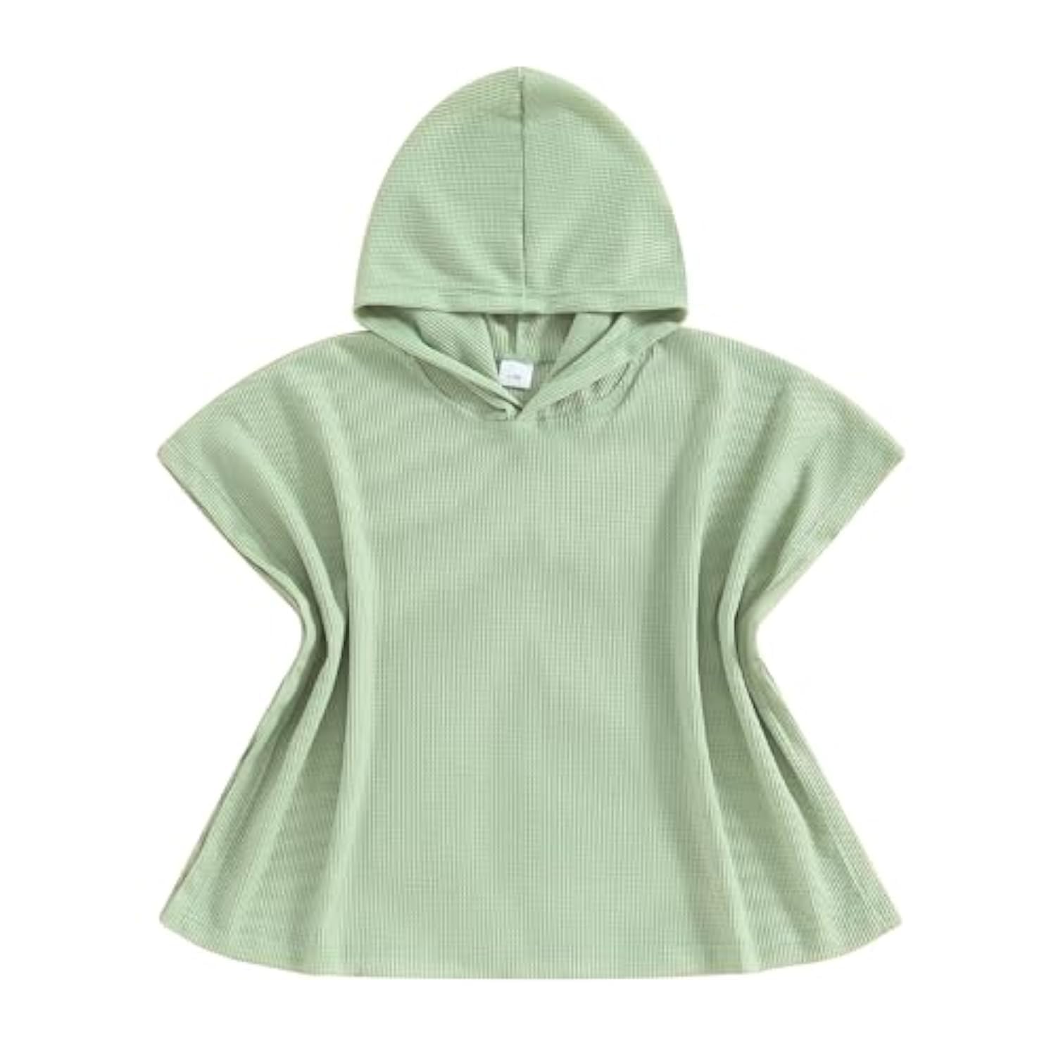 Kids Swim Cover Up - Boys & Girls Waffle Towel Poncho with Hood - Quick Dry Bathing Suit Cover for Beach, Pool, Swimming Lessons & Family Vacation