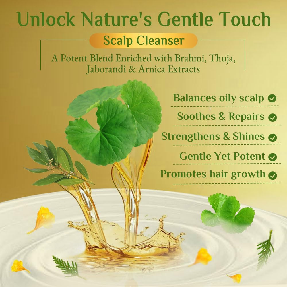 Richfeel Scalp Cleanser Hair Shampoo 100ml - Nourishing Treatment for Dull, Damaged & Dry Hair - Reduces Itchiness & Promotes Healthy Scalp | Perfect for Daily Hair Care & Scalp Refreshment