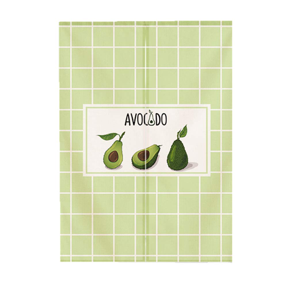 Japanese Noren Door Curtain - Avocado Green Tapestry Room Divider for Kitchen & Home Decor (23x35 inches) | Perfect for Doorways, Windows & Room Partitions