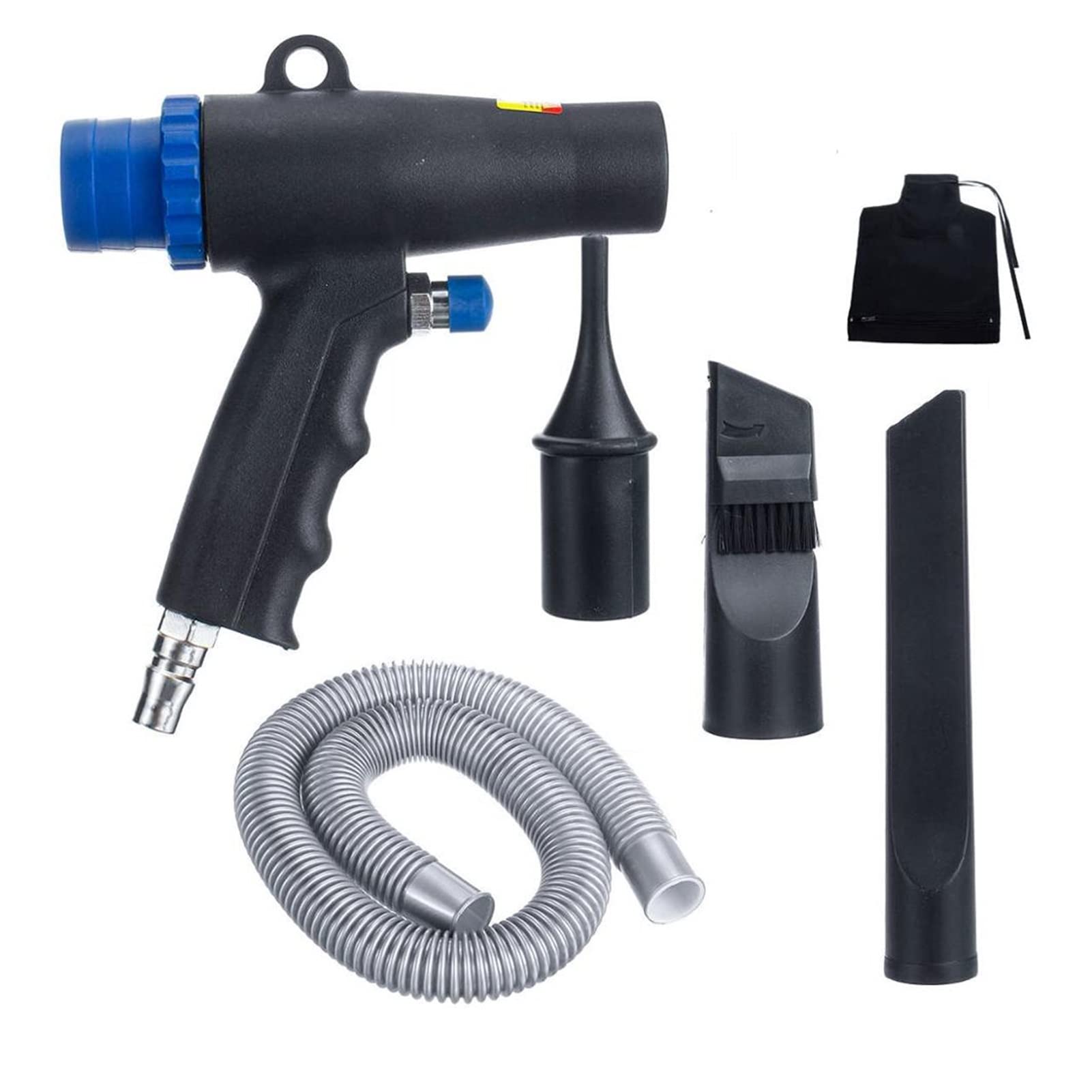 M5RU Air Hammer - 2-in-1 Dual Function Pneumatic Tool with Air Duster & Vacuum Blow Gun - Compressor Accessory for Workshop, Garage & Auto Repair (Air Blower & Suction Gun Kit)
