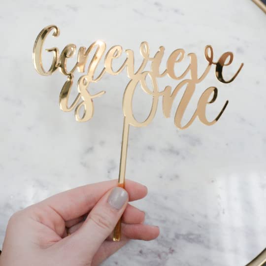Custom 1st Birthday Cake Topper for Baby Boy & Girl - Personalized Cake Decorations - Perfect for 1st Birthday Parties, Baby Showers & Photo Props
