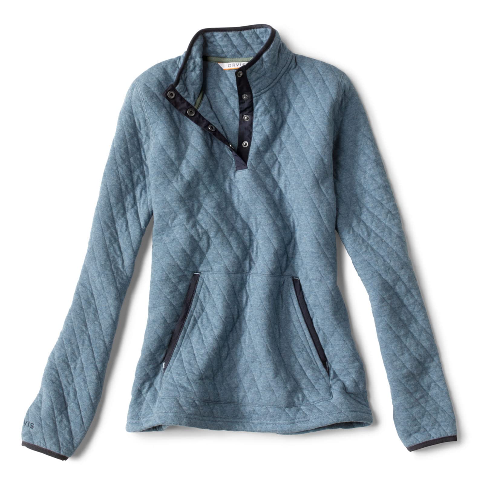 Orvis Women's Quilted Snap Sweatshirt - Lightweight Outdoor Jacket for Hiking, Camping & Casual Wear | Water-Resistant & Comfortable