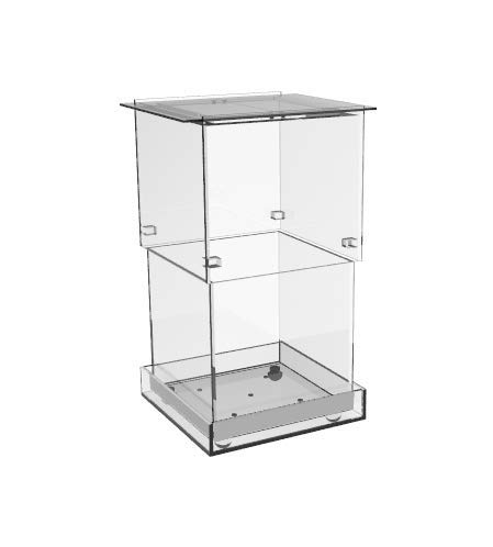 FixtureDisplays® Clear Acrylic Terrarium - 14.7