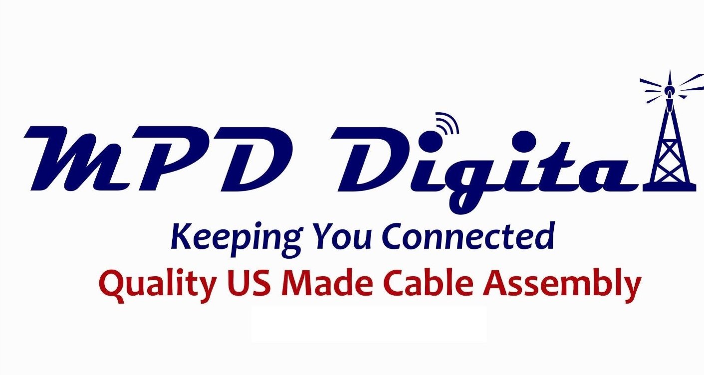 MPD Digital LMR400UF Times Microwave Coax Cable - UHF PL259 Male to UHF PL259 Male Connector - Low Loss 25ft for CB Ham Radio, Hotspot WiFi, Radio Transmitters & Antennas - Perfect for Long-Range Communication & Signal Boosting