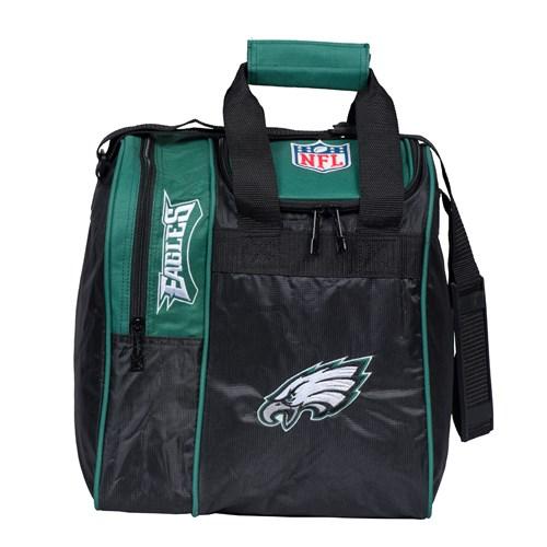 KR Strikeforce 2020 NFL Philadelphia Eagles Single Tote Bowling Bag - Official Licensed Team Logo - Durable Sports Equipment for Football Fans - Perfect for Game Day, Travel & Bowling Alley Outings