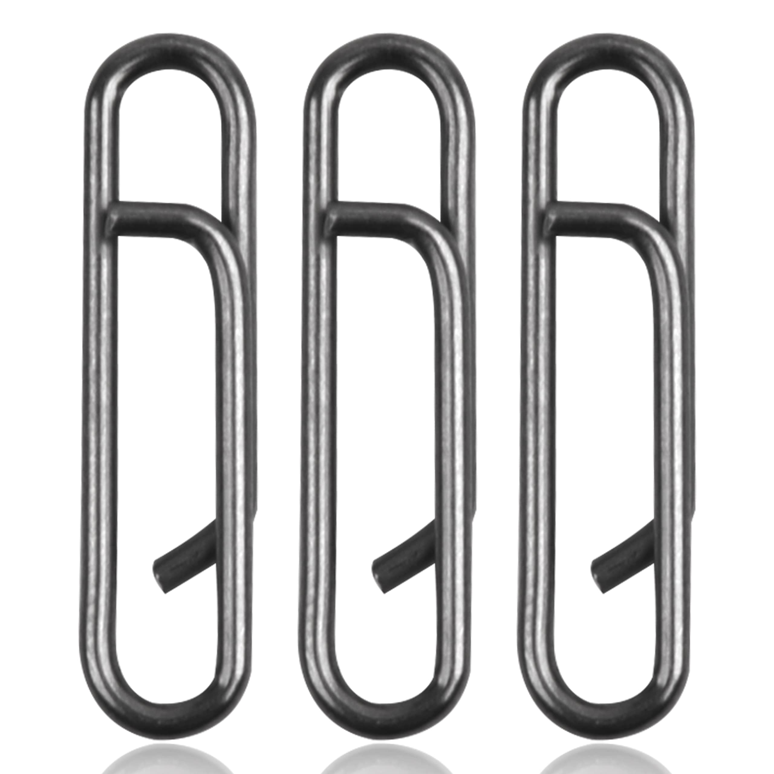 High Strength Stainless Steel Fishing Speed Clips - Quick Change Lure Connectors & Swivels for Power Fishing | Saltwater & Freshwater Fishing Tackle | Perfect for Bass, Trout, and Saltwater Game Fish