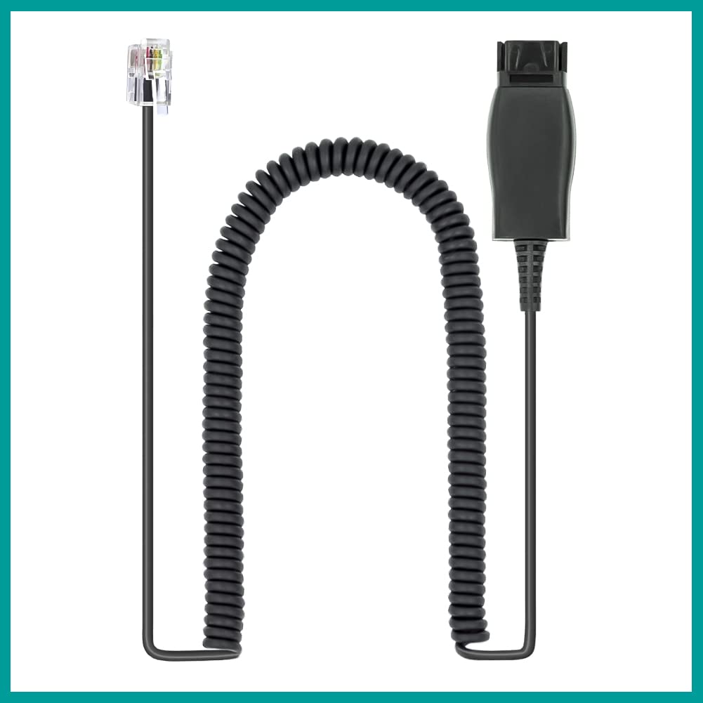 Avaya Headset HD Voice with HIS Adapter - Compatible with Avaya 1600/9600/J100 Series IP Phones - Includes 3.5mm Adapter (Monaural) - Perfect for Office Calls, Customer Service & Remote Work