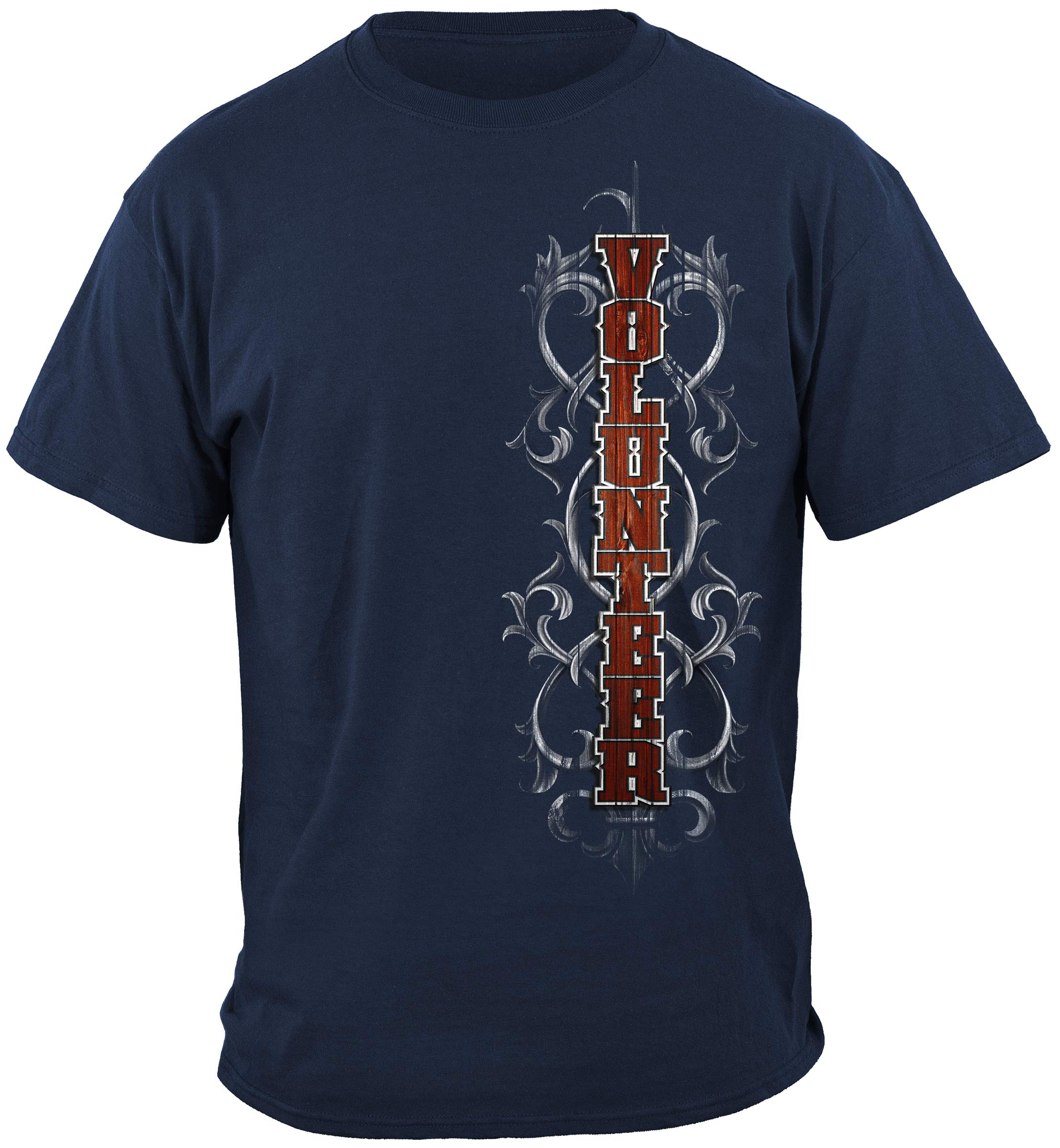 Firefighter T Shirt for Men - Fire Rescue Gold Shield Design Comfortable Cotton Tee FF2086 - Perfect for First Responders, EMS, Fire Dept Gifts & Casual Wear