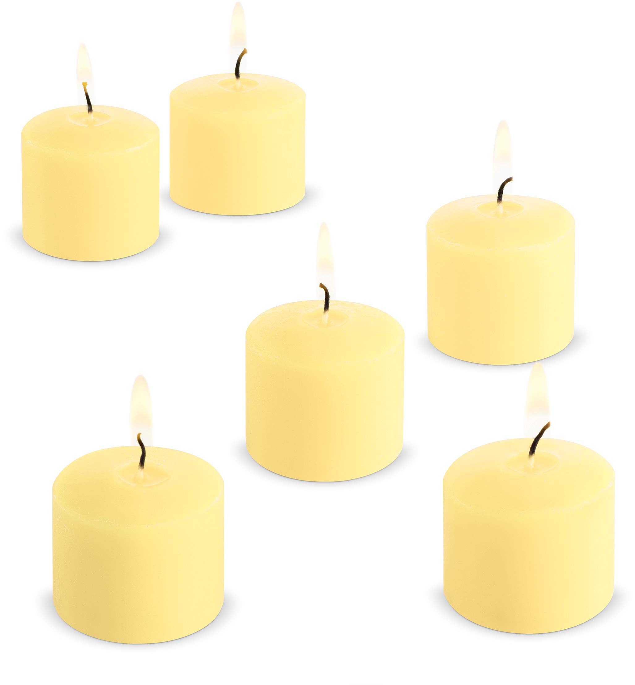 Floral Dream Scented Votive Candles - 12 Pack Soft Yellow Aromatherapy Candles for Relaxation, Home Decor, Wedding & Holiday Gifts | Perfect for Spa, Bedroom & Meditation