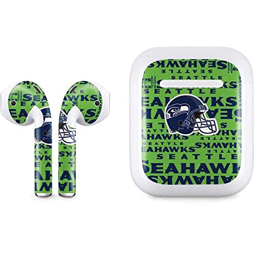 Officially Licensed NFL Seattle Seahawks Blast Green Skin Decal for Apple AirPods with Lightning Case | Protective Vinyl Sticker Cover | Perfect for Football Fans, Team Spirit & Personalization