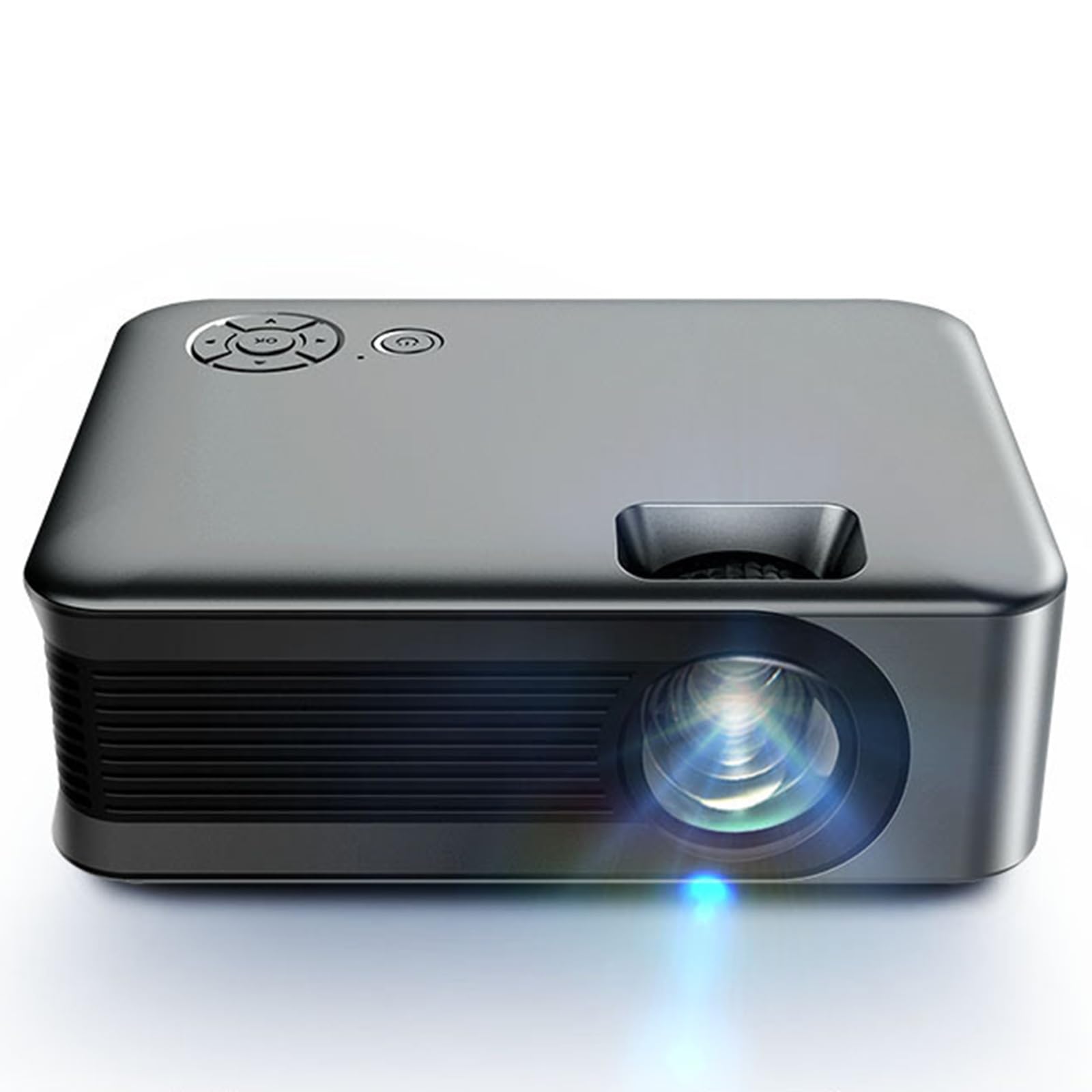 NQYZZFD Mini Projector - 1080P HD Portable Movie Projector for Home Theater, Compatible with iPhone, Android, PC, TV Stick, USB & PS5 | Perfect for Movie Nights, Gaming & Outdoor Camping