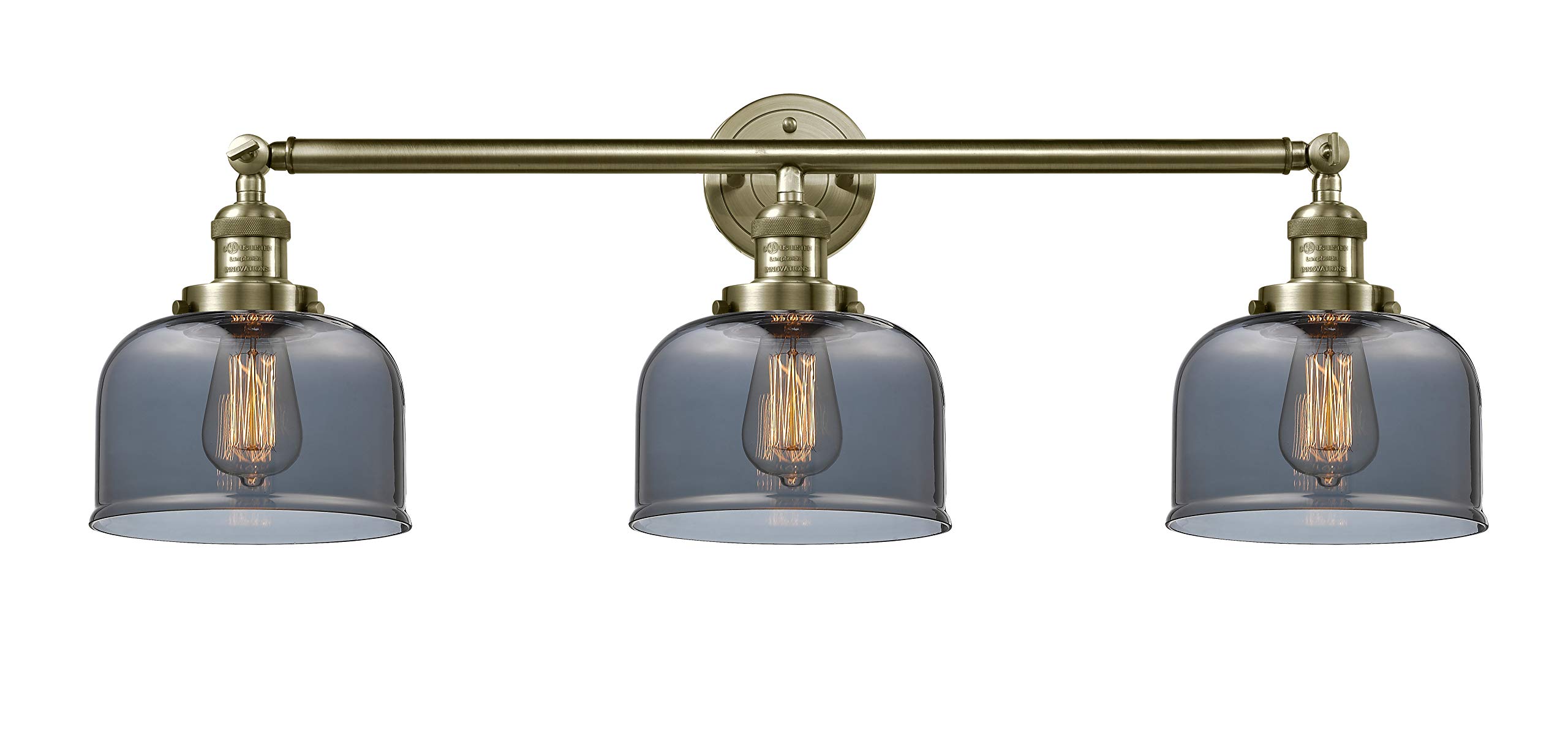 Innovations INNO205-AB-S-G73-LED LED Bathroom Vanity Light Fixture - Antique Brass Finish, Dimmable for Modern & Vintage Bathroom Decor