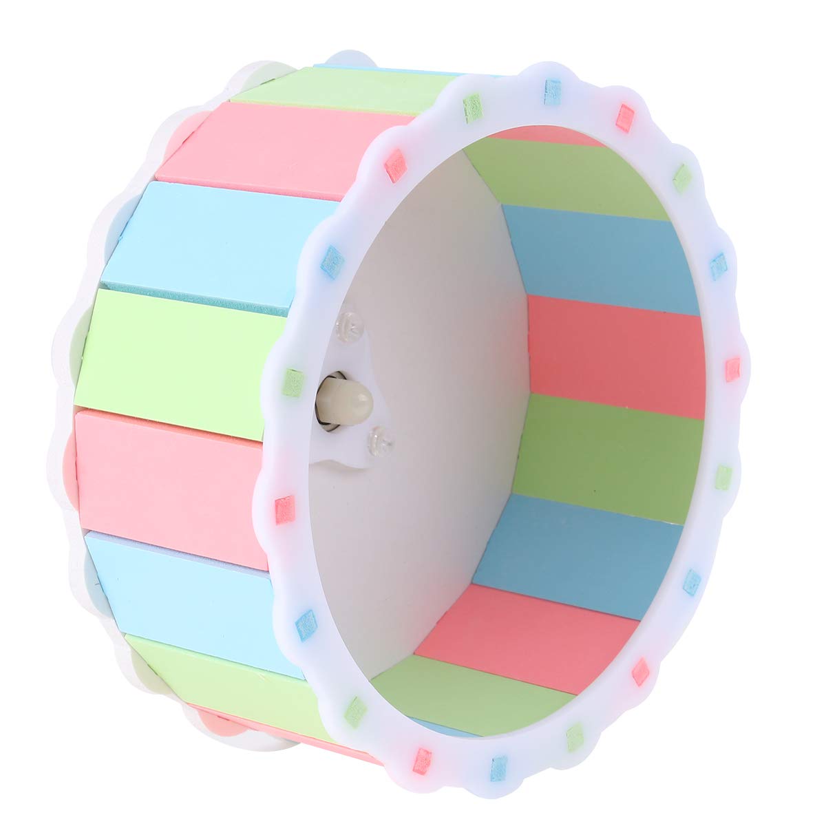 Colorful Hamster Exercise Wheel - Small Pet Running Toy for Mice & Hamsters - Fun Playtime Activity