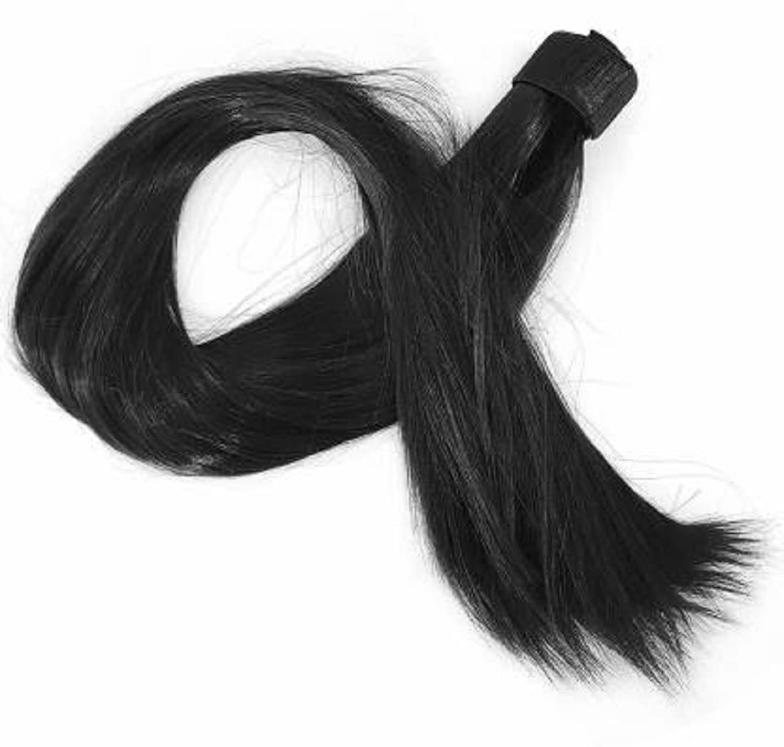 Abrish Straight Black Stylish Synthetic Ponytail Hair Extension - Perfect for Parties, Cosplay & Everyday Glam