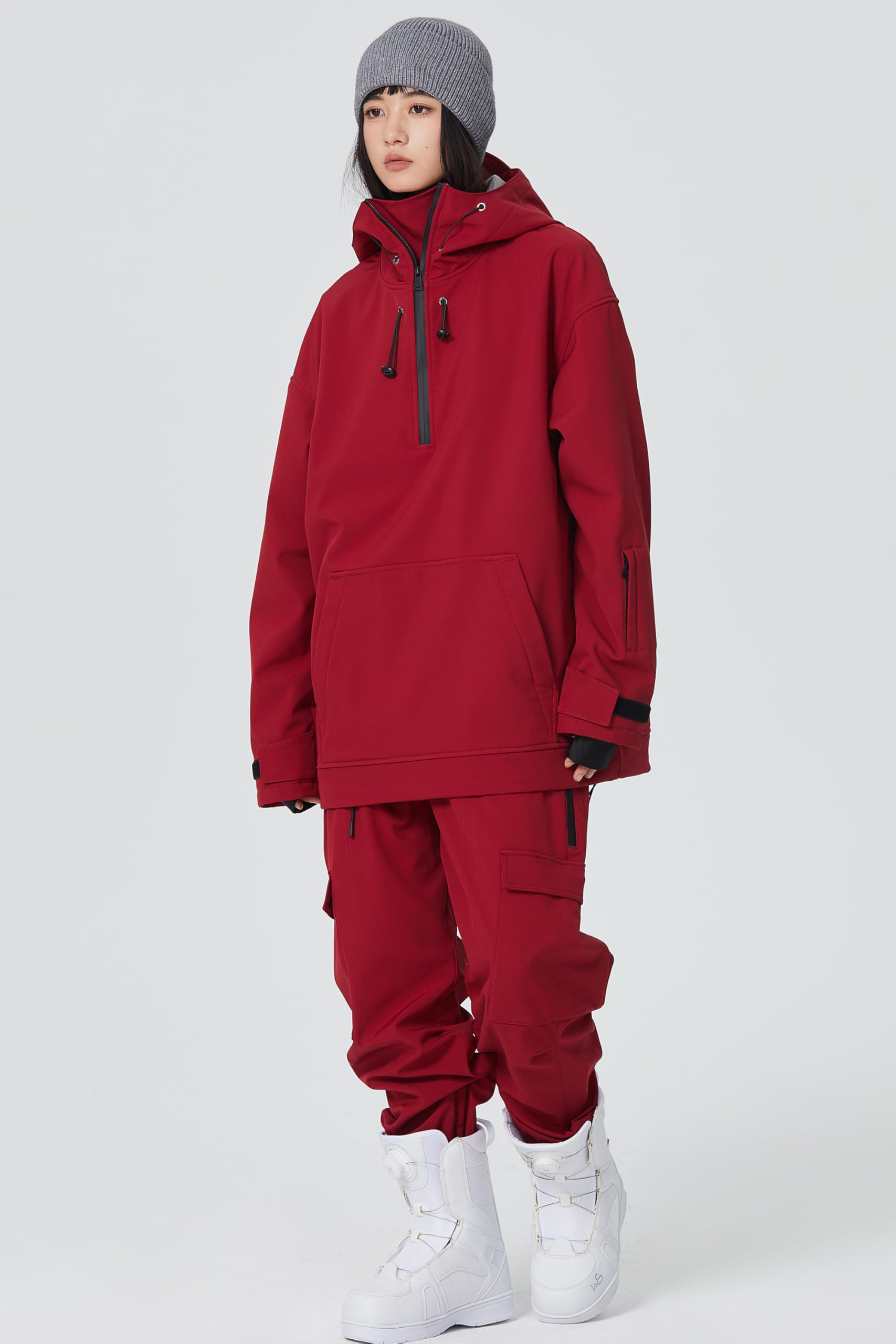 HOTIAN Women's Slim Fit Waterproof Ski Suit - Winter Snowboard Overalls Jumpsuit for Outdoor Snow Sports & Cold Weather Activities