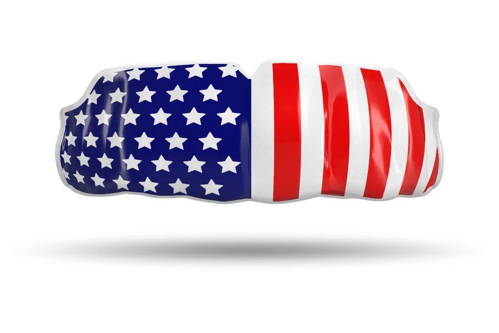 Custom Professional MMA Boxing Muay Thai Mouthguard - Impact Flag Series for Fighters & Training Protection