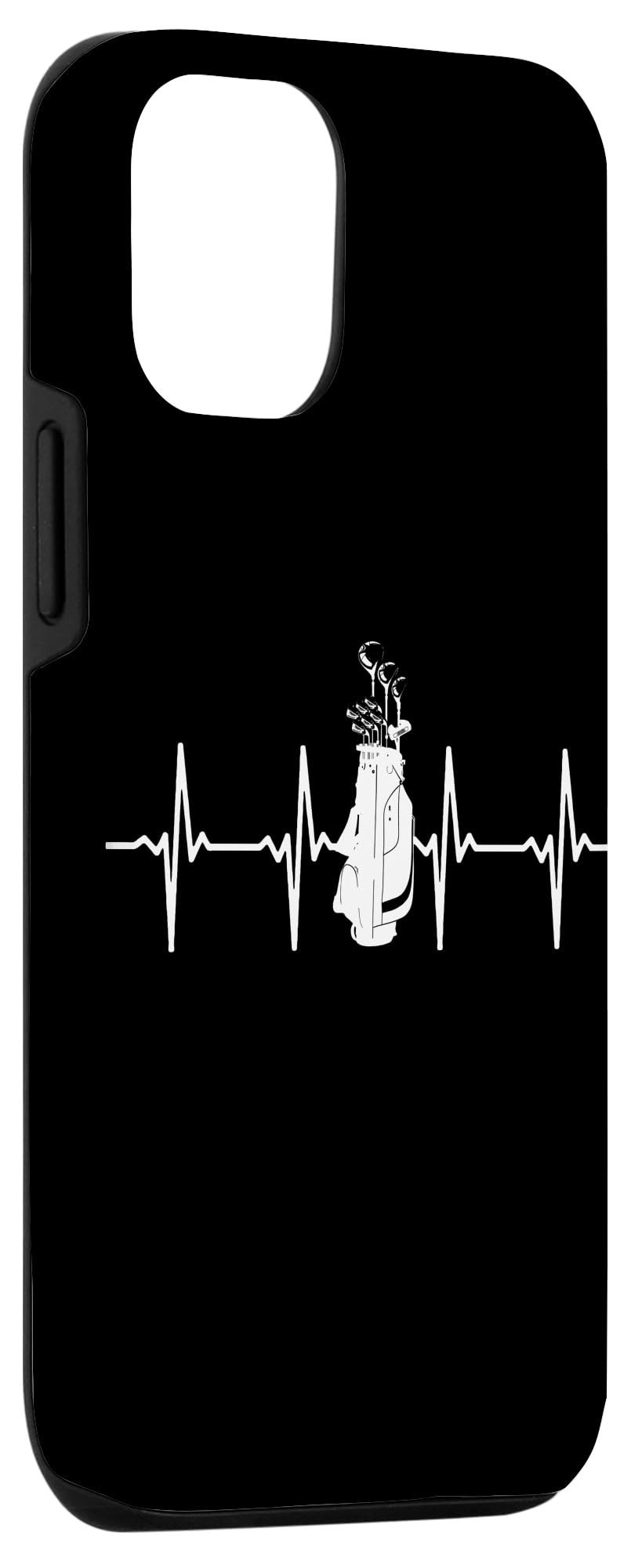iPhone 12/12 Pro Golf Lover Case - Funny Golfer Heartbeat Golf Balls Design - Perfect Gift for Golf Enthusiasts & Sports Fans