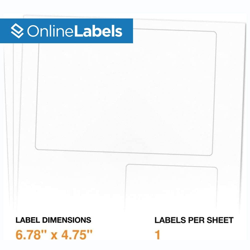 6.78 x 4.75 & 3.5 x 3.75 USPS Shipping Labels - 250 Sheets Pack for Inkjet/Laser Printers - Compatible with Click-N-Ship - Perfect for Ecommerce, Small Business & Package Shipping
