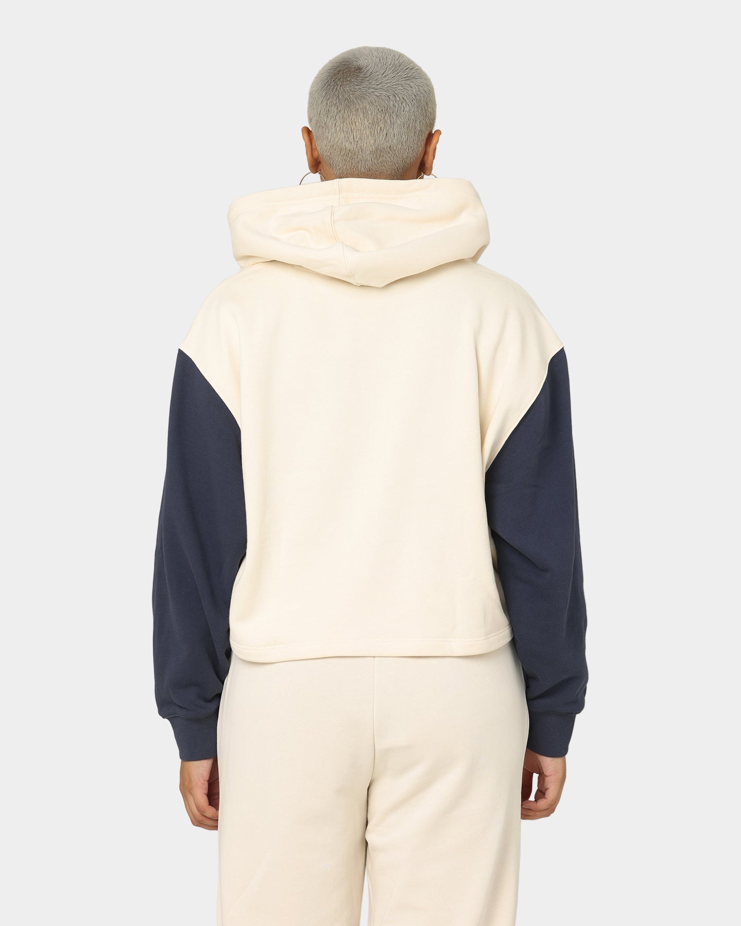 Adidas Women's Modern Basketball Hoodie - Wonder White/Shadow Navy - Stylish & Comfortable for Casual Wear, Gym & Street Fashion