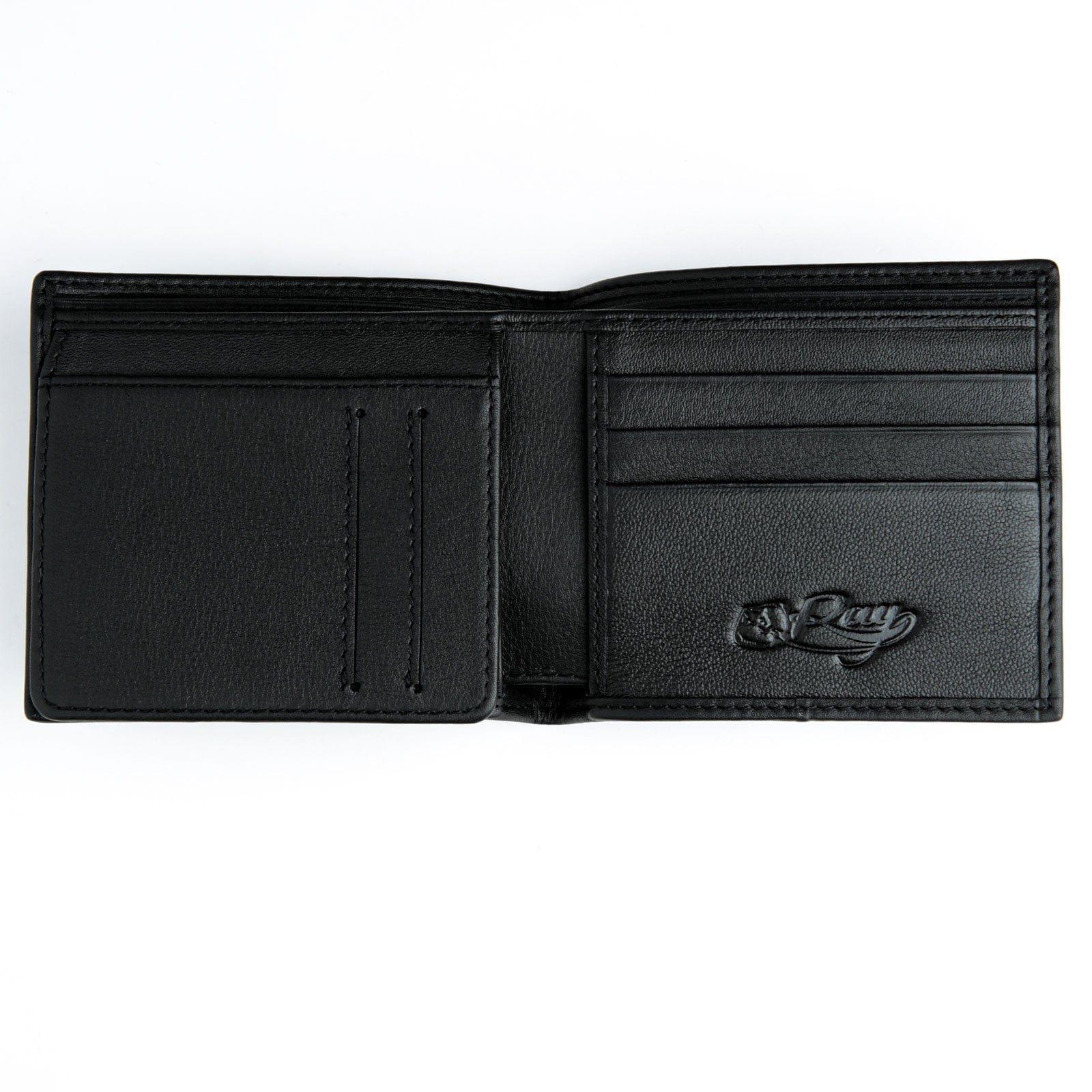 Premium Black Stingray Leather Men's Wallet - RFID Blocking Slim Bifold Wallet for Everyday Carry & Travel | Durable Luxury Gift for Men