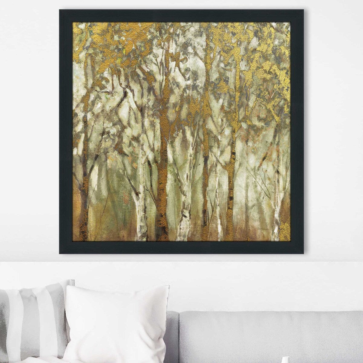 Birch Grove West by Carol Robinson - Stunning Acrylic Wall Art Print for Modern Home & Office Decor | Nature-Inspired Landscape Painting for Living Room, Bedroom, or Workspace