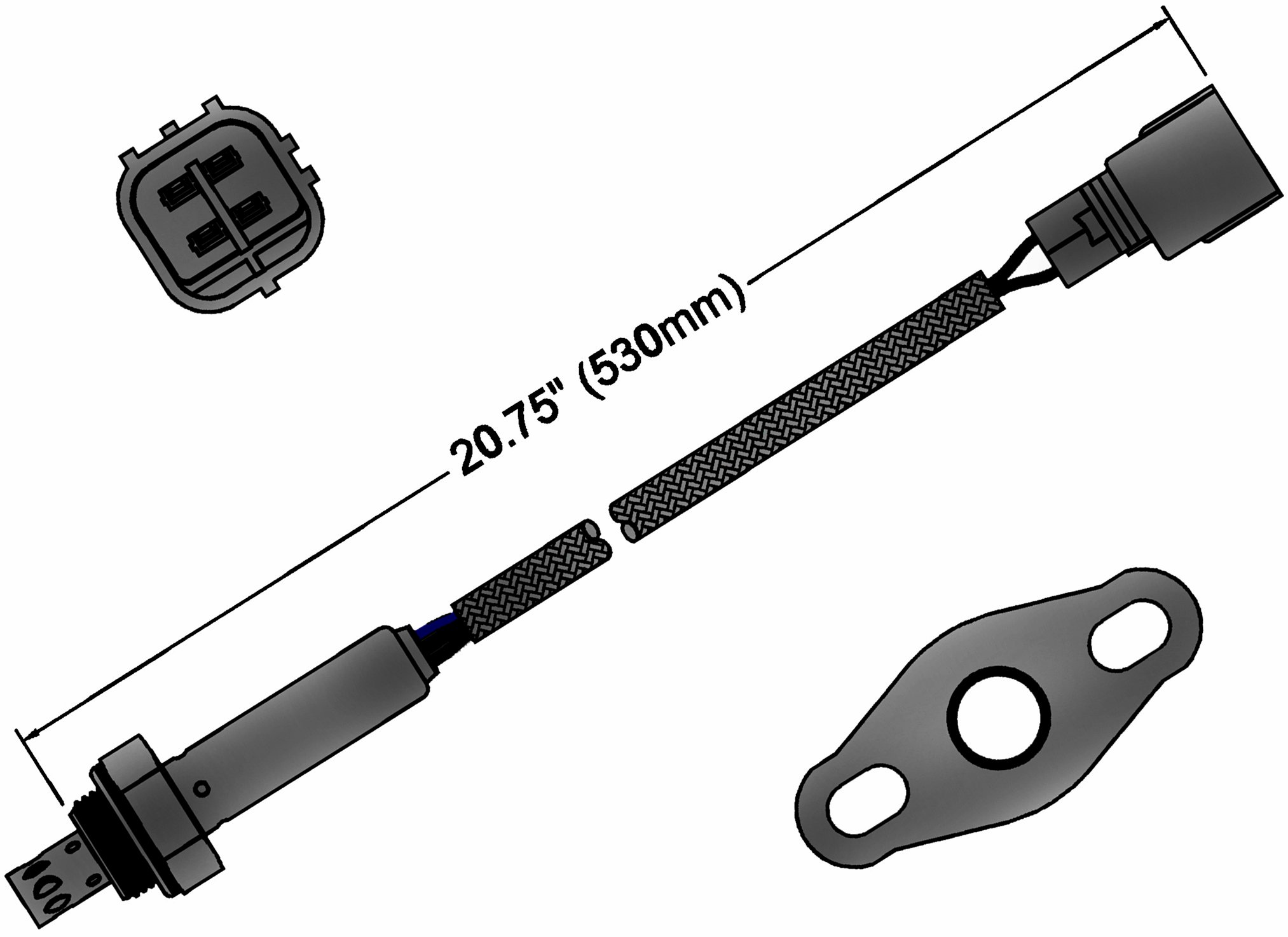 ACDelco Professional 213-1461 Heated Oxygen Sensor - Replacement O2 Sensor for GM Vehicles - Improves Fuel Efficiency & Engine Performance - Perfect for Chevy, Buick, Cadillac Models
