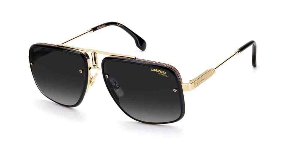 Carrera GLORY II Rectangle Sunglasses for Men - Polarized UV Protection + Free Designer iWear Eyewear Kit | Perfect for Driving, Beach & Outdoor Activities