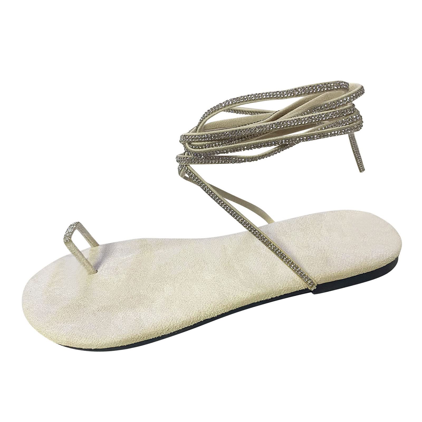 Ankenda Women's Slip-On PU Leather Sandals - Comfortable Walking Sandals for Casual Outings, Beach Trips & Summer Fashion