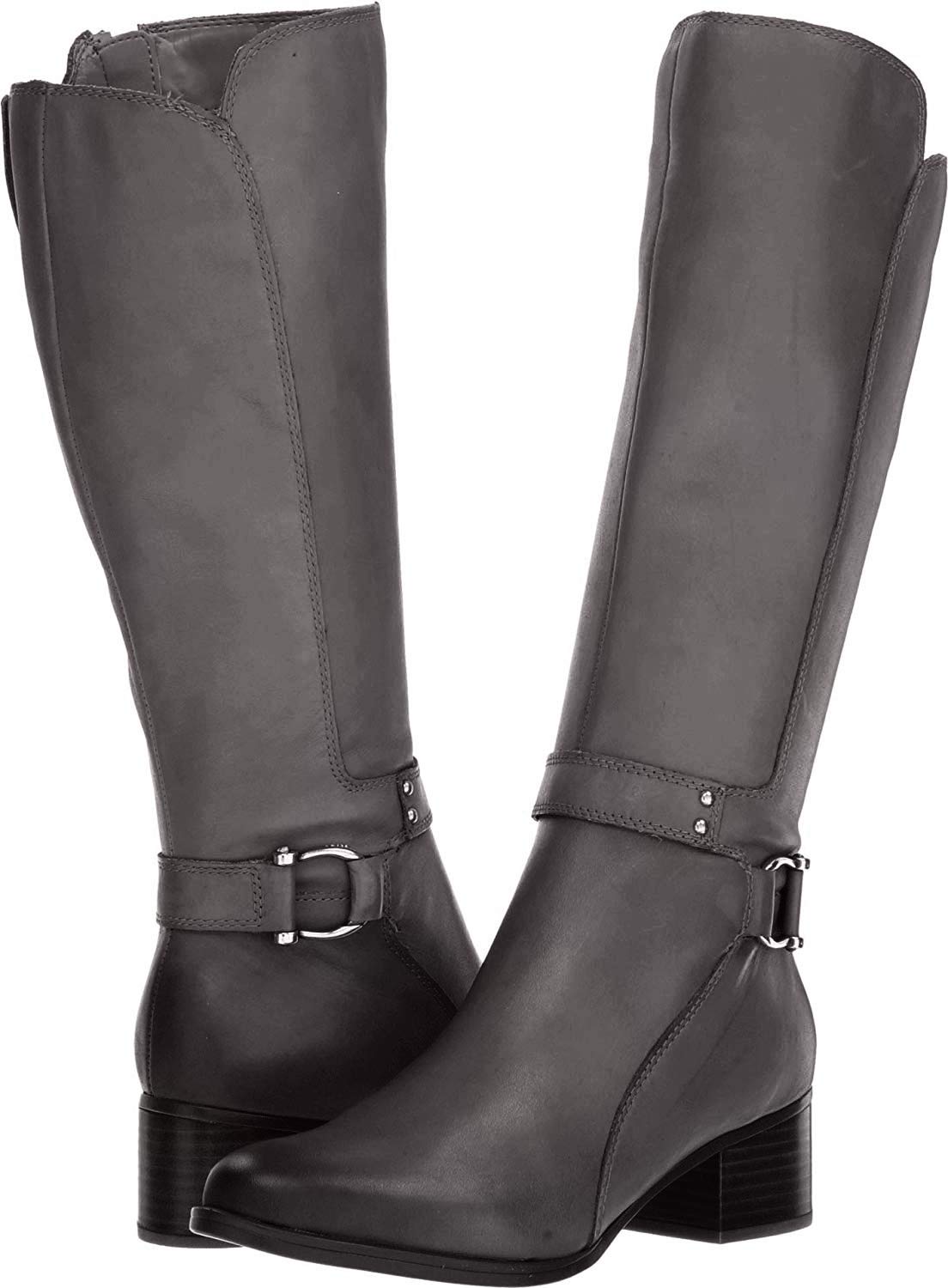 Naturalizer Women's Dane Tall Riding Boot - Waterproof Leather Equestrian Boots for Horseback Riding & Winter Fashion
