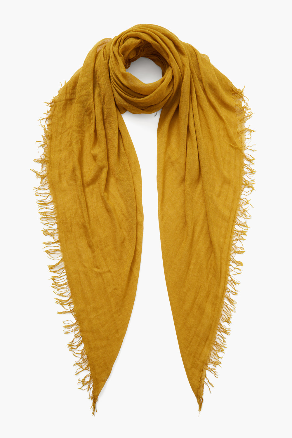 Luxury Cashmere and Silk Scarf - Soft Green Sulphur Color - Perfect for Winter Fashion & Elegant Gift Giving