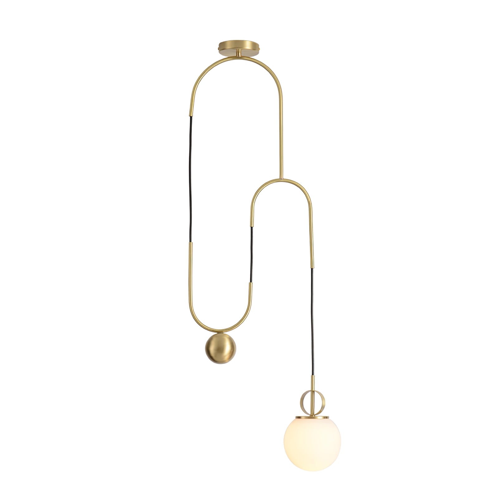 Modern Glass Ball Pendant Light - Elegant Hanging Chandelier for Dining Room, Kitchen Island & Bedroom Lighting - Dimmable LED Ceiling Fixture