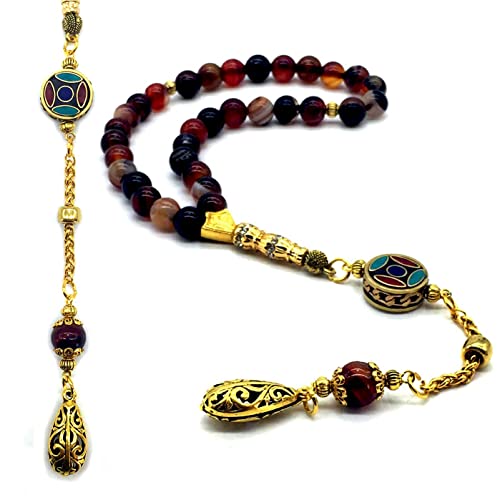 Red Agate Stone (8 mm-33 beads)