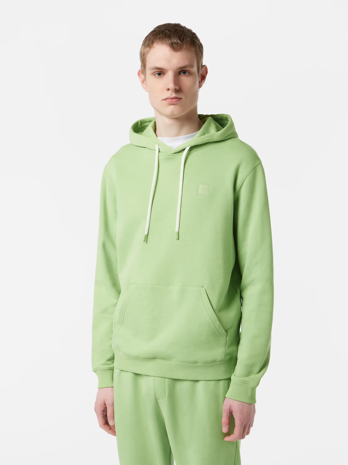SCOTCH AND SODA Men's Regular Fit Logo Core Hoodie - Soft Cotton Pullover Sweatshirt for Casual Wear & Street Style