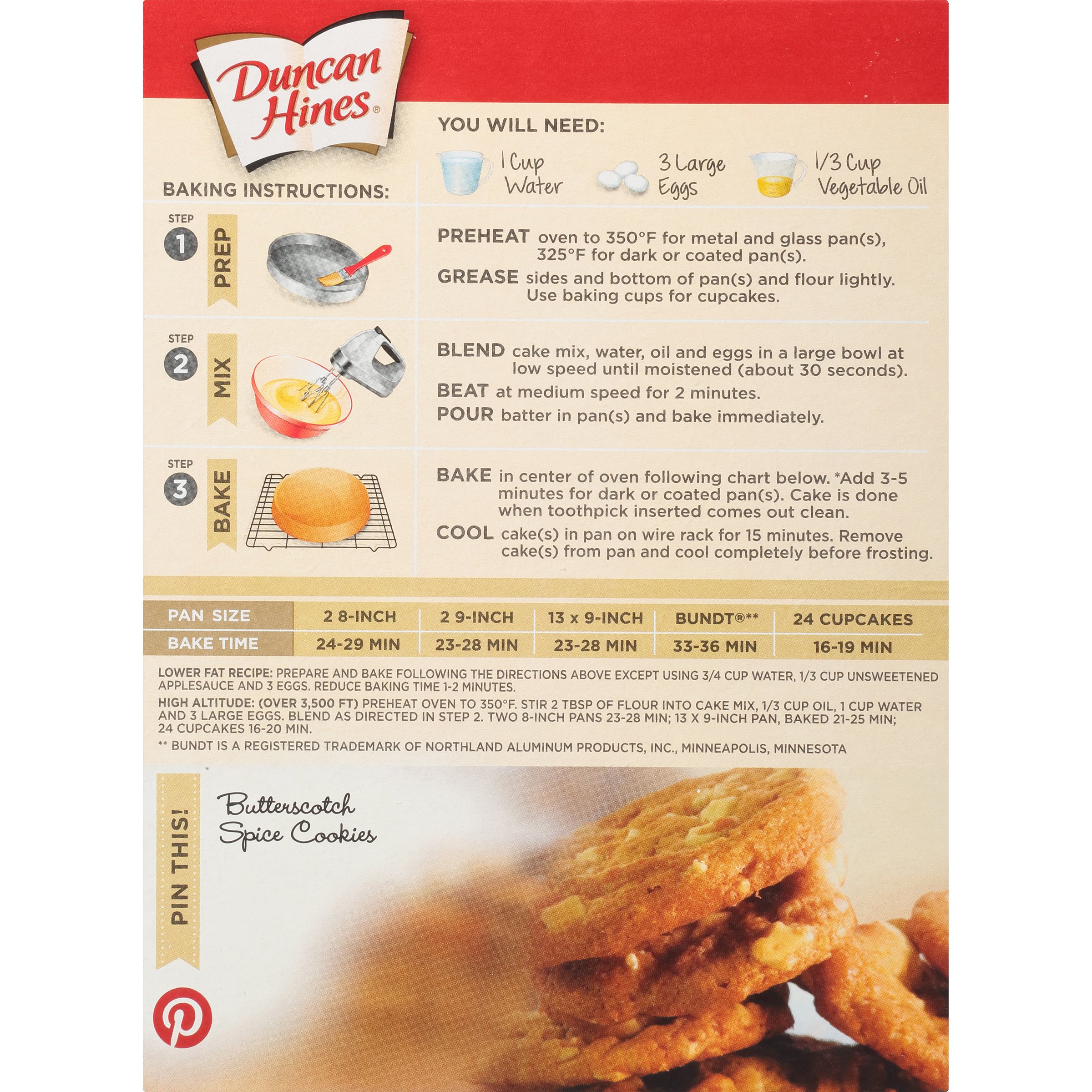 Duncan Hines Signature Spice Cake Mix - 15.25 Oz (Pack of 6) | Moist & Flavorful Homemade Cake | Perfect for Holidays, Birthdays & Family Gatherings