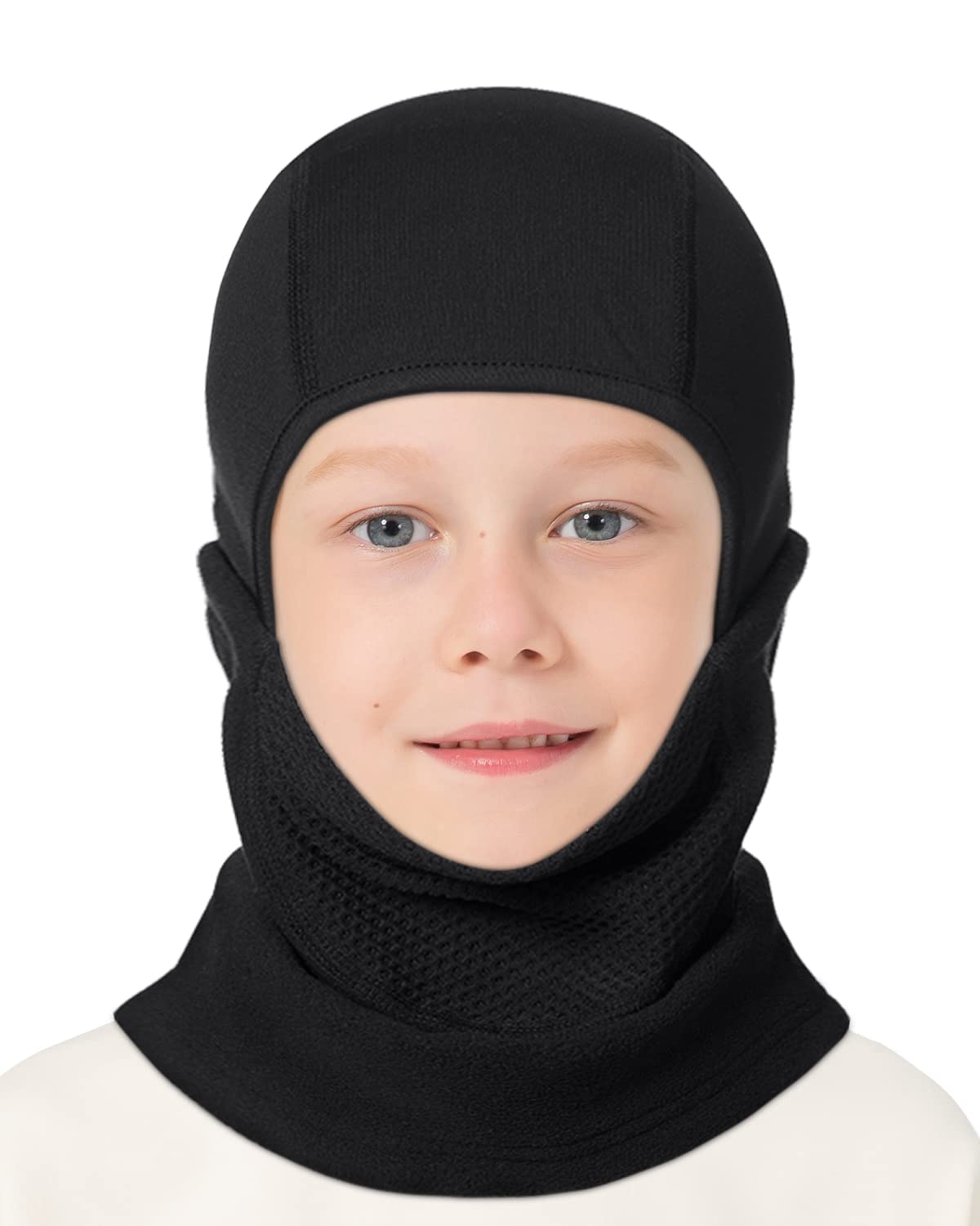 Kids Fleece Balaclava Ski Mask - Winter Helmet Liner for Boys & Girls - Cold Weather Face Cover for Skiing, Snowboarding & Outdoor Activities